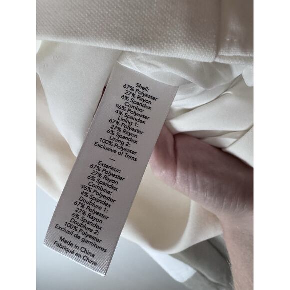 Likely Womens White Solid Lexie Strapless Bodycon Sash Mini Dress Size 6 $275 - Picture 13 of 13